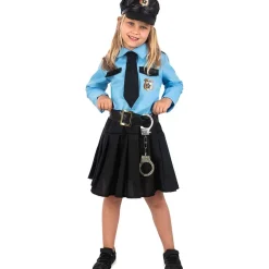 Funidelia Disfraz de policía azul niña 3-4 años* Disfraces|Halloween