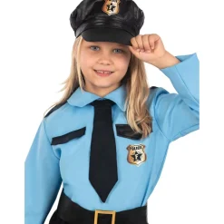 Funidelia Disfraz de policía azul niña 3-4 años* Disfraces|Halloween