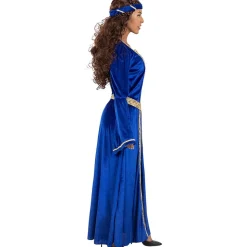 Funidelia Disfraz de princesa medieval azul para mujer L