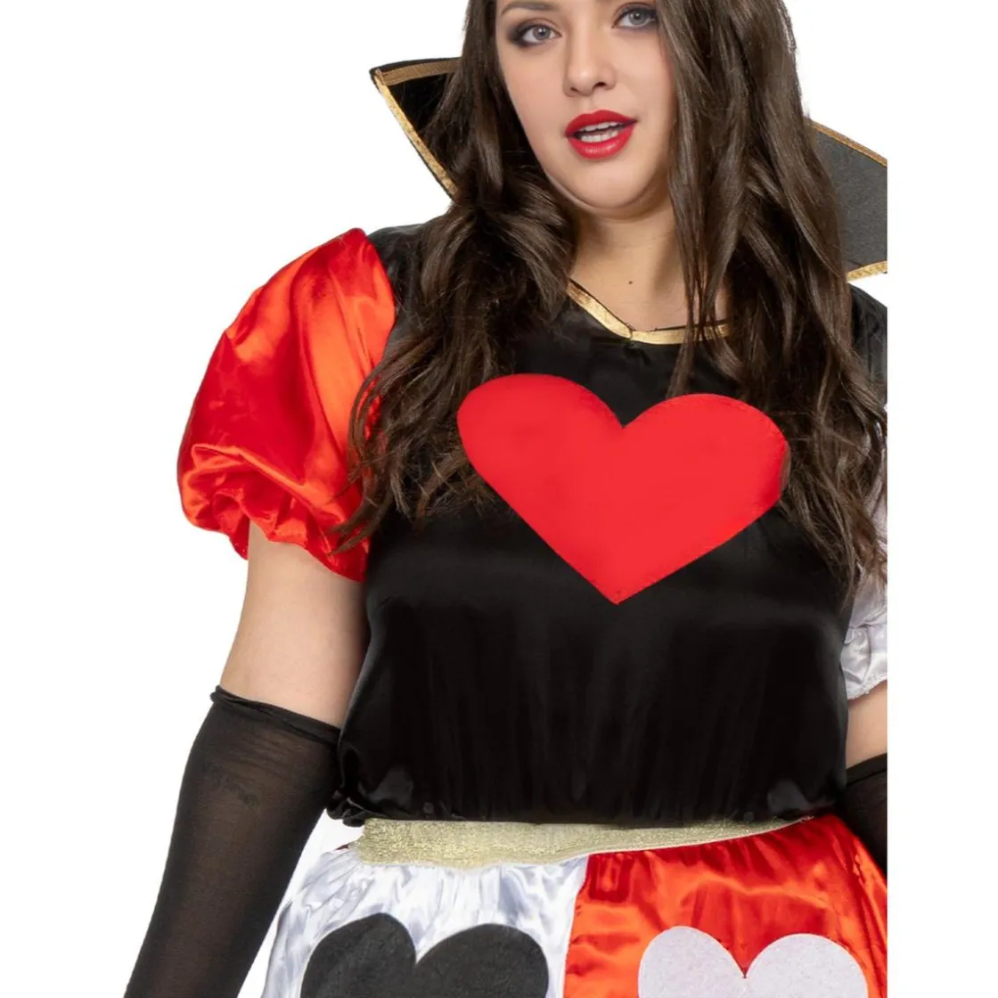 Funidelia Disfraz de Reina de corazones para mujer XXL* Disfraces|Halloween