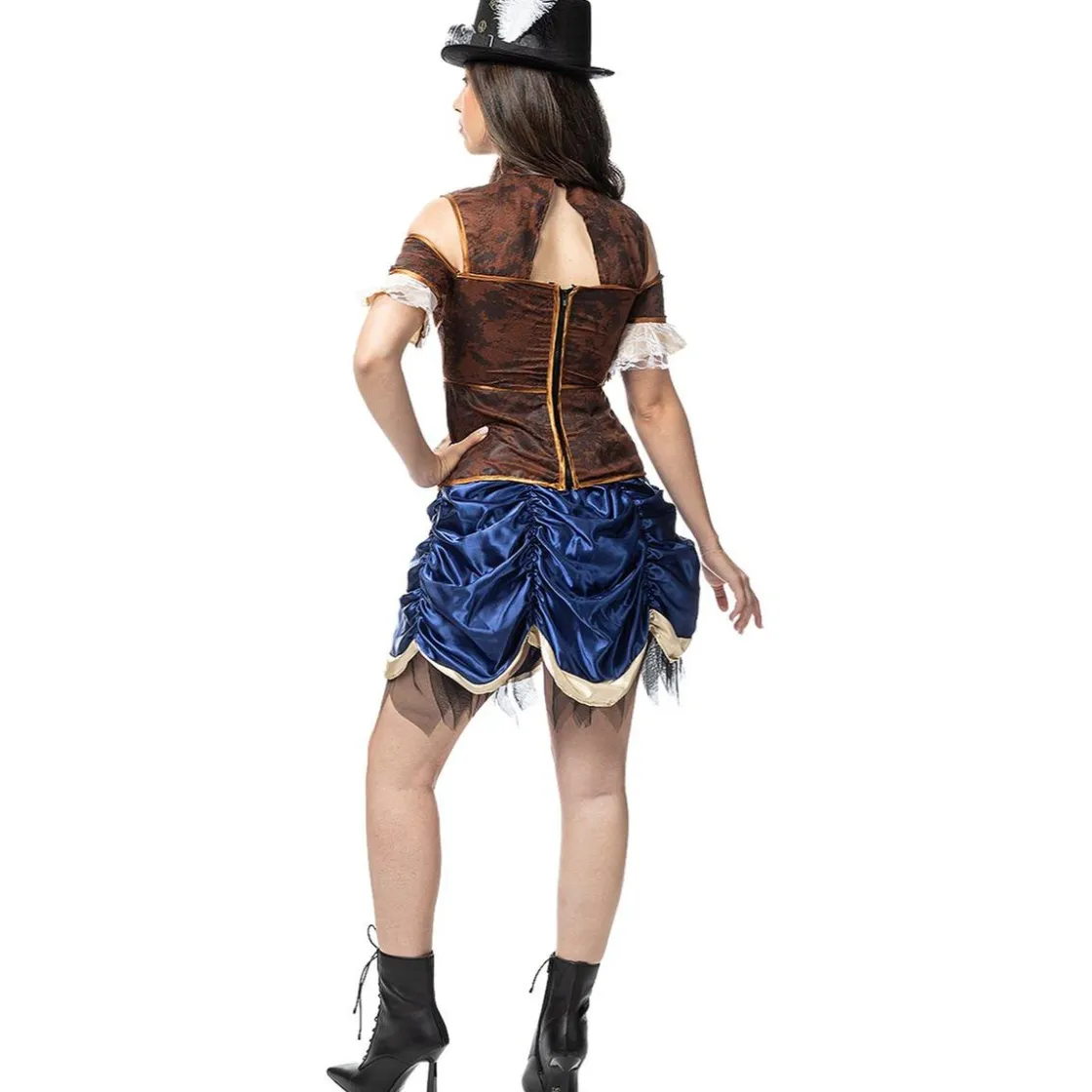 Funidelia Disfraz de Steampunk corto para mujer M* Halloween|Disfraces