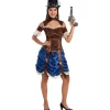 Funidelia Disfraz de Steampunk corto para mujer XXL* Disfraces|Halloween
