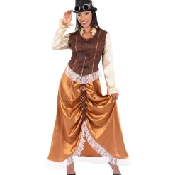 Funidelia Disfraz de Steampunk largo para mujer XL* Disfraces|Halloween