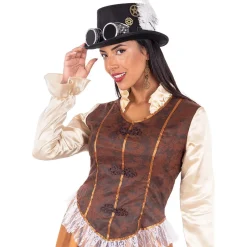 Funidelia Disfraz de Steampunk largo para mujer XXL