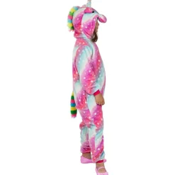 Funidelia Disfraz de unicornio multicolor onesie para niños 10-12 años