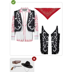 Funidelia Disfraz de vaquero para adulto M* Disfraces|Halloween