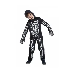 RUBIE'S Disfraz Infantil - Huesitos Glow in Dark 3-4 años* Disfraces|Halloween