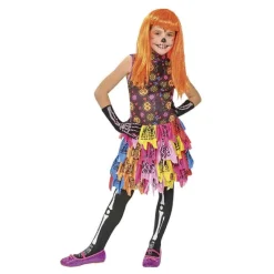 RUBIE'S Disfraz infantil - Skelita de los muertos talla M* Disfraces|Halloween