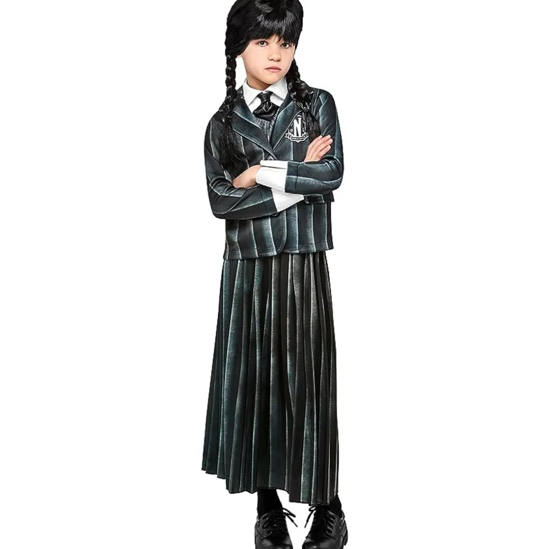 RUBIE'S Disfraz infantil - Uniforme Miércoles Addams talla M* Disfraces|Halloween