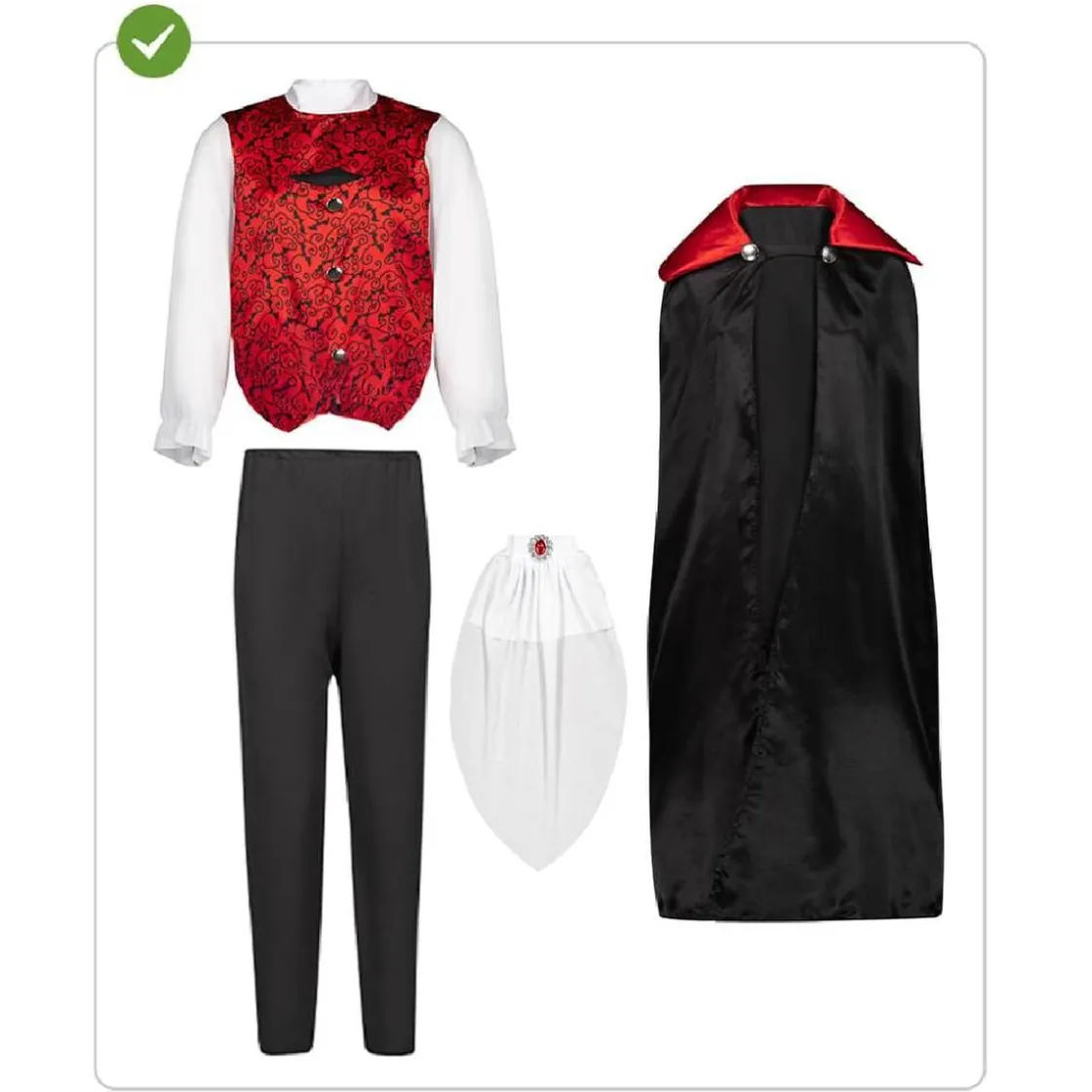 Funidelia Disfraz infantil de Conde Drácula (3-4 años)