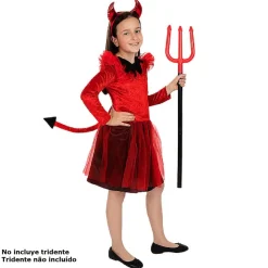 Funidelia Disfraz infantil de Diablesa (7-9 años)