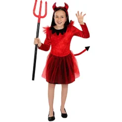 Funidelia Disfraz infantil de Diablesa (3-4 años)* Disfraces|Halloween