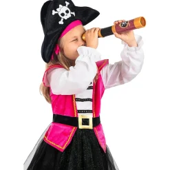 Funidelia Disfraz pirata rosa para niña 10-12 años
