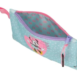 JOUMMA BAGS,S.L Disney - Estuche azul Disney Minnie My happy place con asa 22x12 cms Poliéster* Material Escolar
