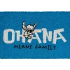 GRUPO ERIK Disney - Felpudo azul Ohana Means Family* Friki Zone|Merchandising