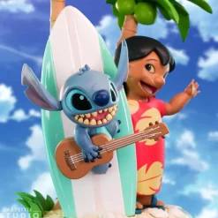 ABYSSE CORP Disney - Figura coleccionable de Lilo & Stitch con tabla de surf ㅤ* Friki Zone