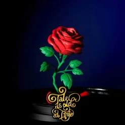 ABYSSE CORP Disney - La Bella y la Bestia - Figura decorativa Rosa Encantada estilo Disney 15 cm ㅤ* Friki Zone