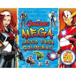 AVENGERS Disney - Los Vengadores - Libro para colorear con pegatinas ㅤ* Juguetes Educativos Y Libros