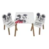 MICKEY Disney - Mouse - Conjunto de Mesa Cuadrada y Dos Sillas de Madera Classic ㅤ* Estilo De Vida