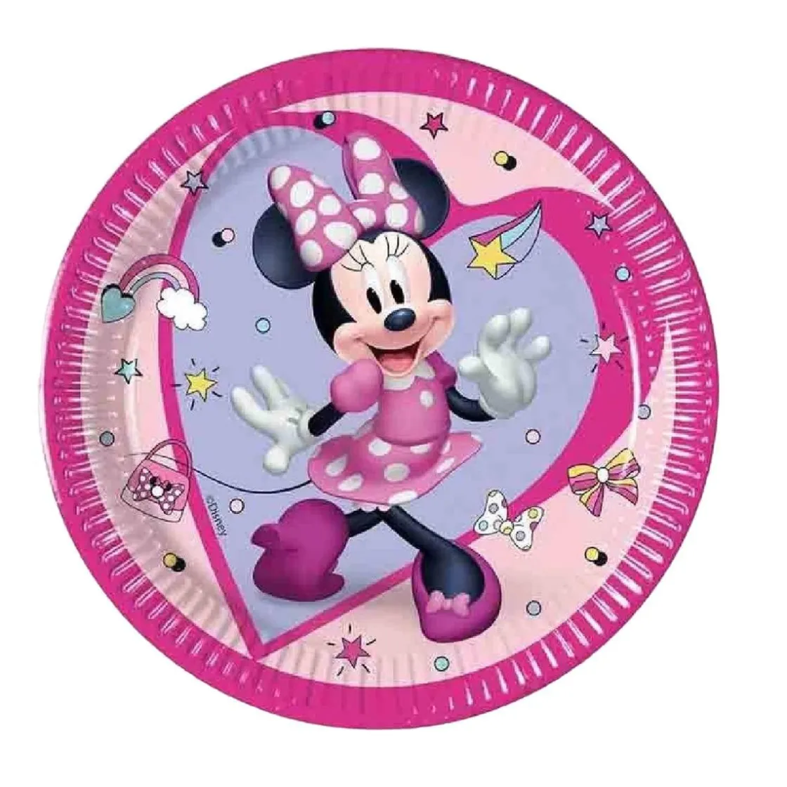 MINNIE MOUSE Disney - - Pack 8 platos de papel* Artículos De Fiesta Y Regalos