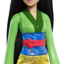 MATTEL Disney - Mulán Muñeca princesa Disney con pelo largo