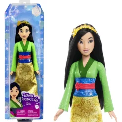MATTEL Disney - Mulán Muñeca princesa Disney con pelo largo