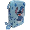 LILO & STITCH Disney - Plumier 3 cremalleras Stitch - Ibiscus Boy* Material Escolar