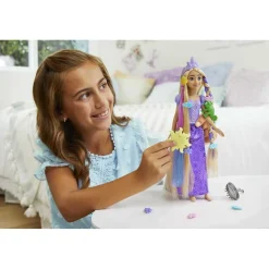 MATTEL Disney - Rapunzel - Muñeca Princesa Rapunzel con peinados mágicos y accesorios