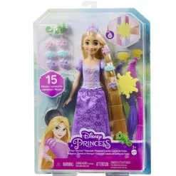 MATTEL Disney - Rapunzel - Muñeca Princesa Rapunzel con peinados mágicos y accesorios