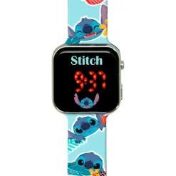 KIDS EUROSWAN S.L. Disney - Stitch reloj led* Coleccionables Y Mini Mundos
