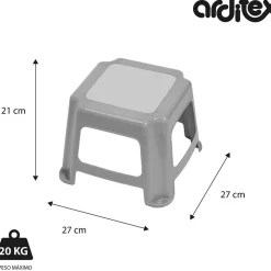 MINNIE Disney - Taburete de plástico Disney de 27x27x21cm WD14420