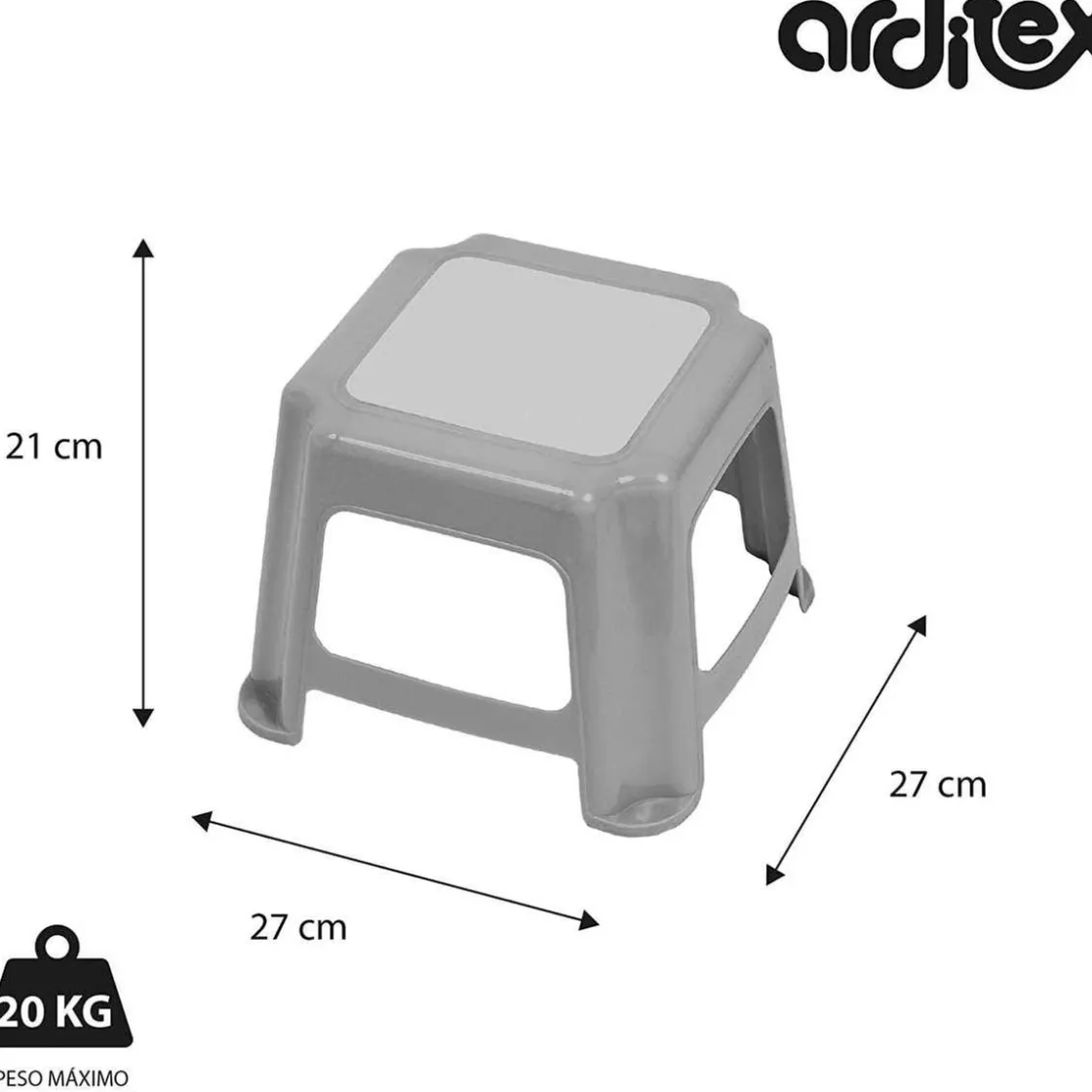 MINNIE Disney - Taburete de plástico Disney de 27x27x21cm WD14420