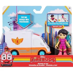 SPIN MASTER Disney - Vehículo de rescate Firebuds Core Violet y Axl ㅤ