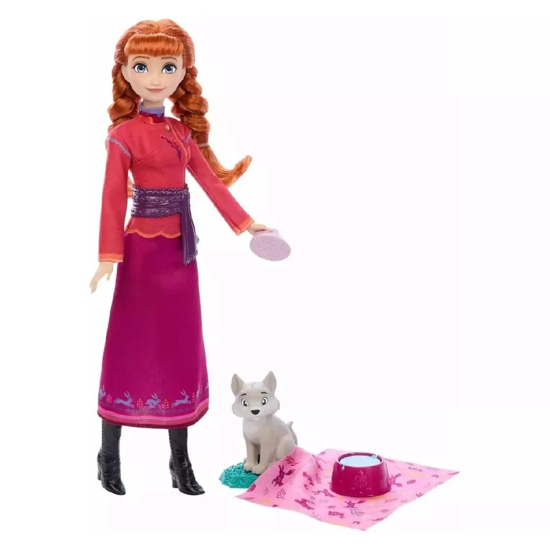 MATTEL Disney Frozen - Anna y lobito