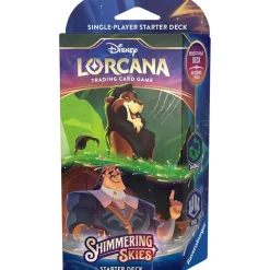 RAVENSBURGER IBÉRICA Disney Lorcana - Shimmering Skies - Mazo de inicio Esmeralda/Acero en ingles