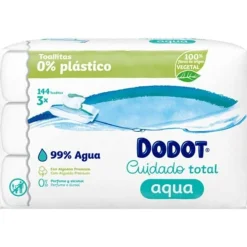 DODOT - Toallitas Hidratantes Aqua Sin Plástico 3x48* Pañales·Toallitas Y Cambiadores Desechables