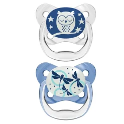 DR. BROWN'S - 2 Chupetes Prevent Nocturno 0-6M Azul* Biberones Y Chupetes·Chupetes