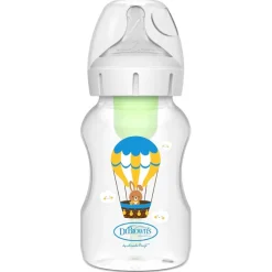 DR. BROWN'S - Biberón Anticólico Options+ Boca Ancha 330 ml - Conejo* Biberones Y Chupetes·Biberones