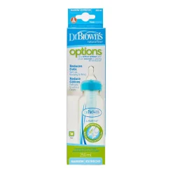 DR BROWN´S Dr. Brown's - Biberón Options Estándar 250 ml Azul* Biberones Y Chupetes·Biberones