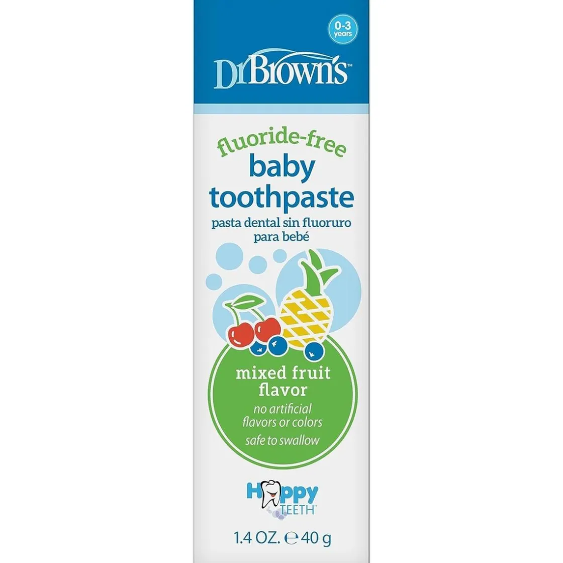 DR. BROWN'S - Pasta dental sabor mix frutas* Cuidado·Dentición