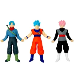 BIZAK Dragon Ball Super - Pack 3 personajes Monsterflex (Varios modelos)* Figuras De Acción