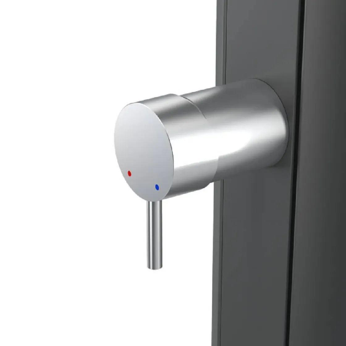 GRE Ducha solar aluminio acabado negro 30L* Piscinas|Juguetes De Verano