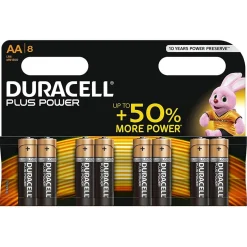 DURACELL - Pack 8 Pilas AA Plus Power* Electrónicos