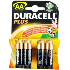 DURACELL - Pack 4 pilas AA Plus