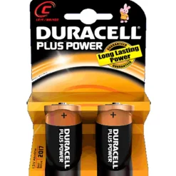 DURACELL - Pilas Plus tipo C (LR-14)