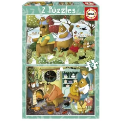EDUCA BORRAS Educa - Cuentos del bosque - 2 puzzles 20 piezas* Juegos Y Puzzles