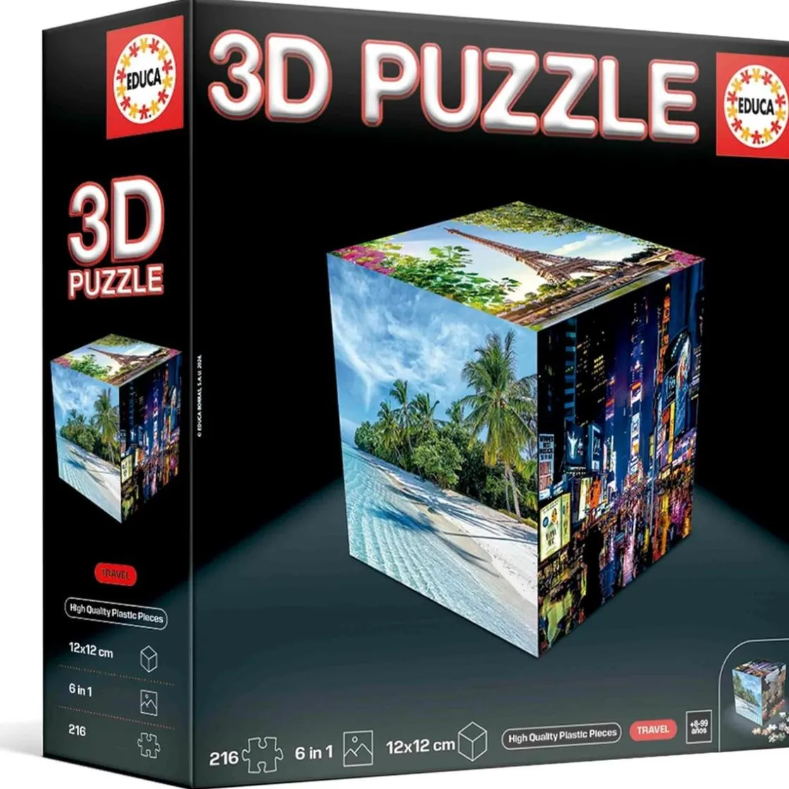 BORRAS Educa - 3D Puzzle Viajes