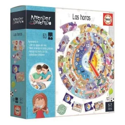 EDUCA BORRAS - Juego educativo Aprender las Horas: leer reloj y practicar conceptos ㅤ