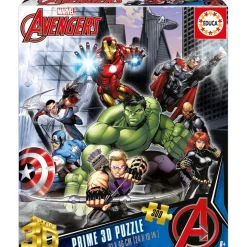 EDUCA BORRAS - Los Vengadores - 300 piezas con efecto 3D* Juegos Y Puzzles