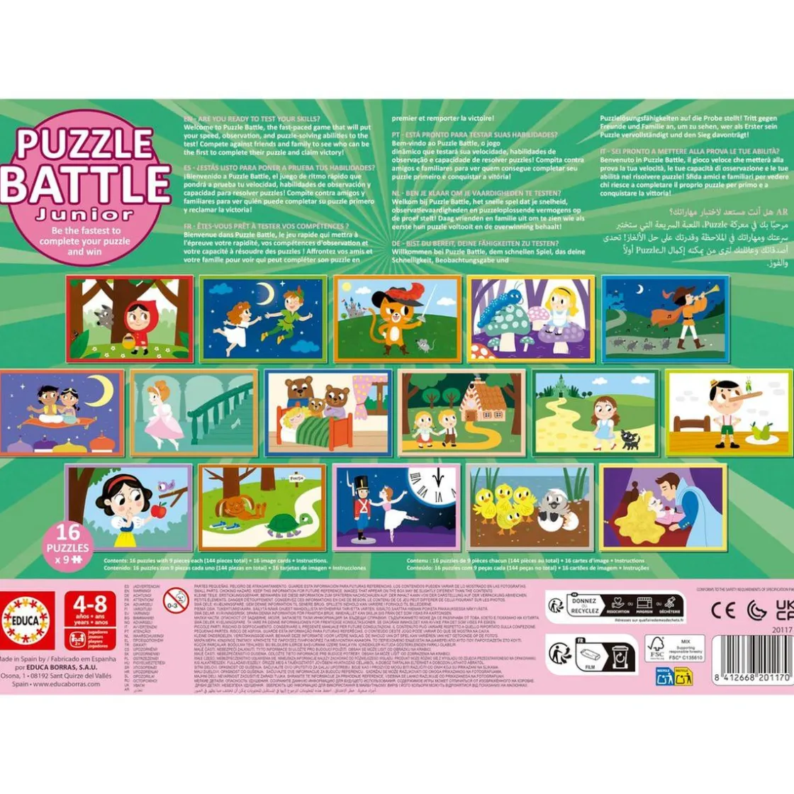 EDUCA BORRAS - Puzzle Battle Junior* Juegos Y Puzzles